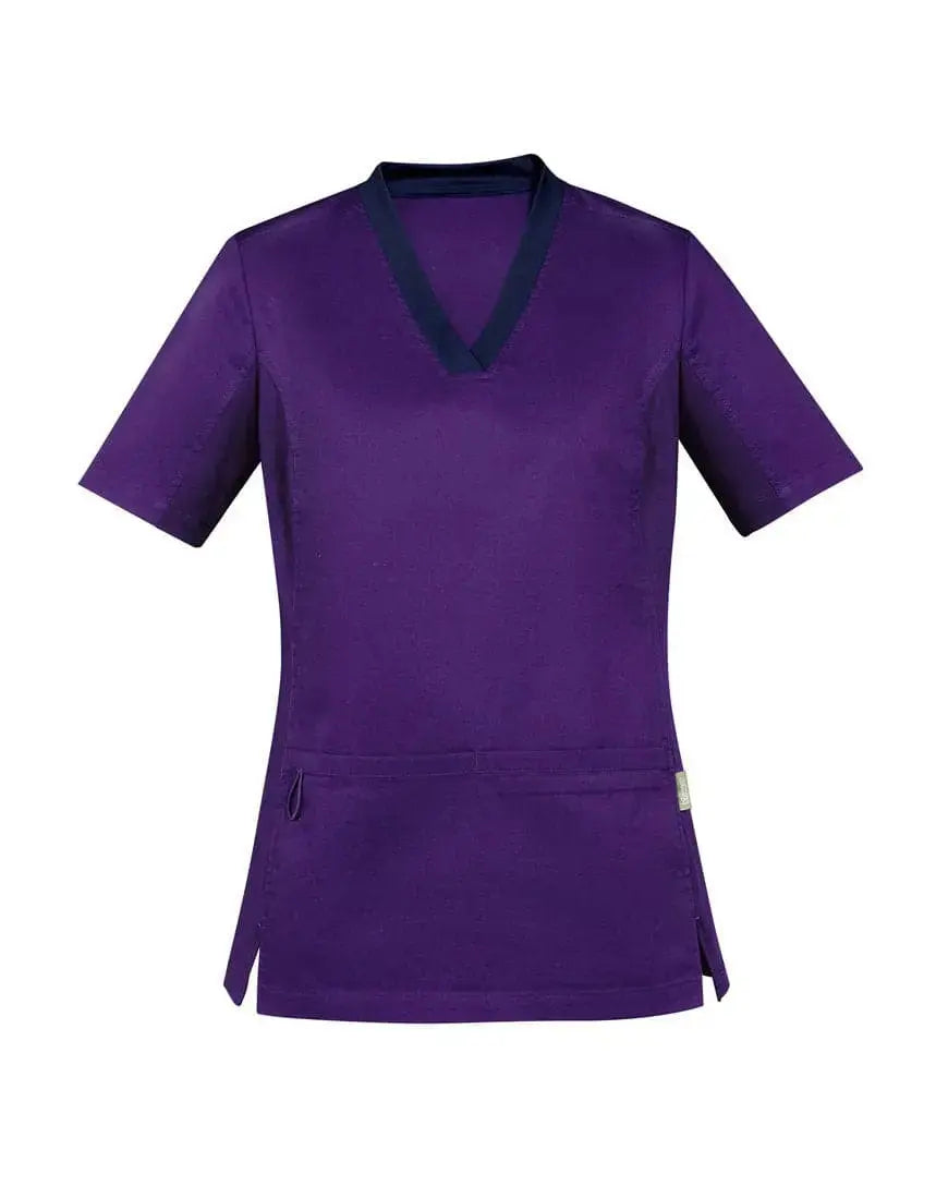 Biz Care Riley Womens V-Neck Scrub Top CST043LS - Simply Scrubs Australia